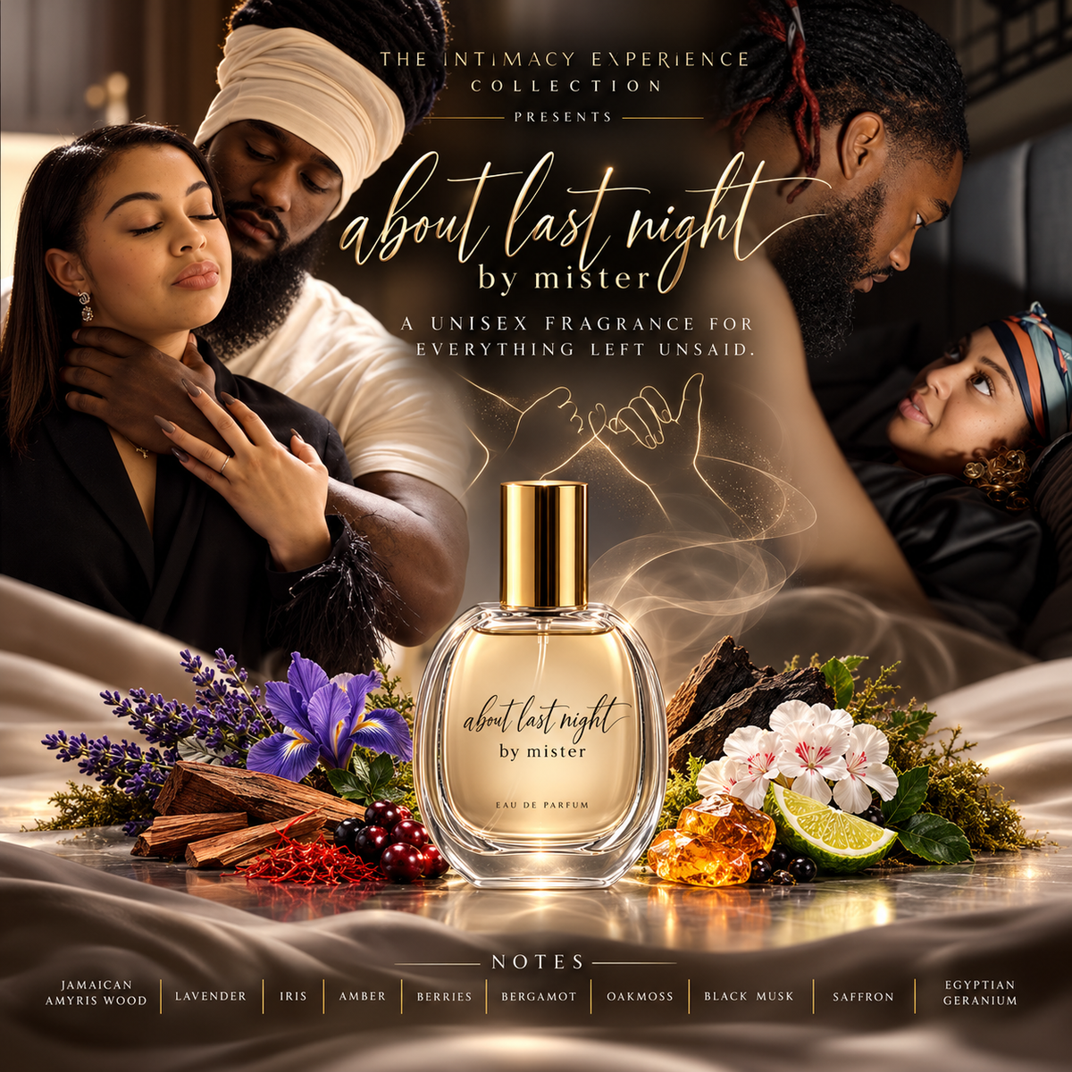 About Last Night by mister fragrance promotional flyer